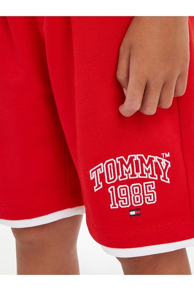 Tommy Hilfiger Boys Burgundy Varsity Sweatshorts