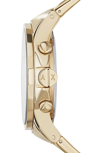 Armani Exchange Mens Gold Plated Chronograph Dress Watch AX2099