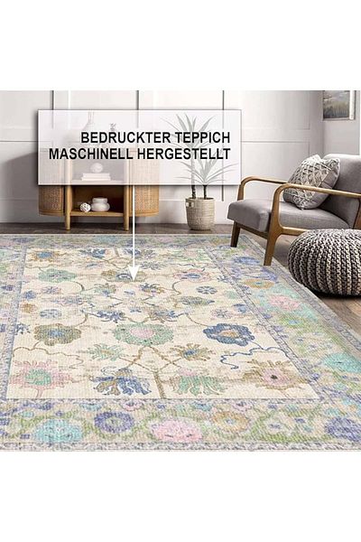 Bamyum Simay Bedruckter Gaming Teppich Chenille-Druck Maschinell Hergestellt 80 x 300 cm Teppich