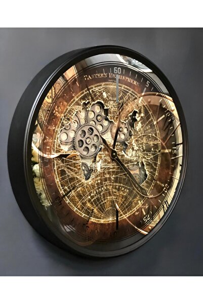 PELLE DESİGN ÇARKLI DUVAR SAATİ