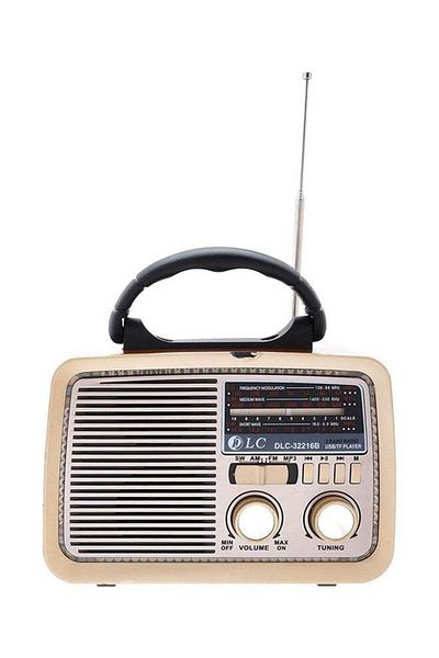 DLC Bluetooth Portable Radio 32216B Brown/Gold/Black
