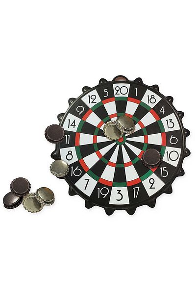 ACTION ONE Mini Joc Darts Global Magnetic Bottle Cap, 10 capace magnetice, 24 cm