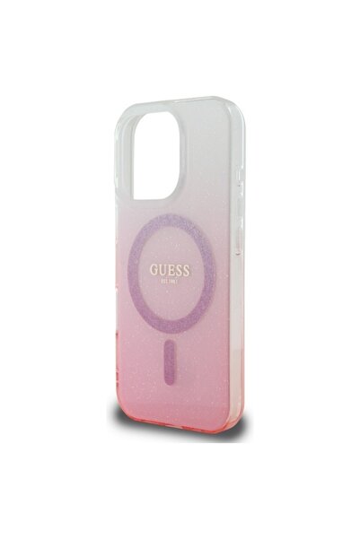 Guess Husă MagSafe cu sclipici gradient IML pentru iPhone 16 Pro Max, Guess - Roz