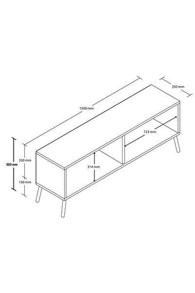 Mezza 4054 Next 150 Cm Tv Ünitesi Sepet