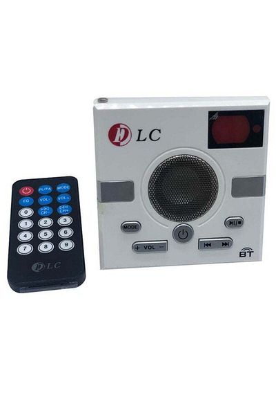 DLC Portable Radio Bluetooth Speaker With Remote White/Black/Grey