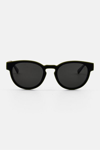 Timberland Men TB00026 Round Sunglasses, Black