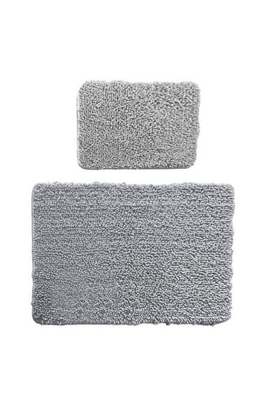 Chilai Home Set 2 covorașe de baie 100% bumbac, Victoria Gri