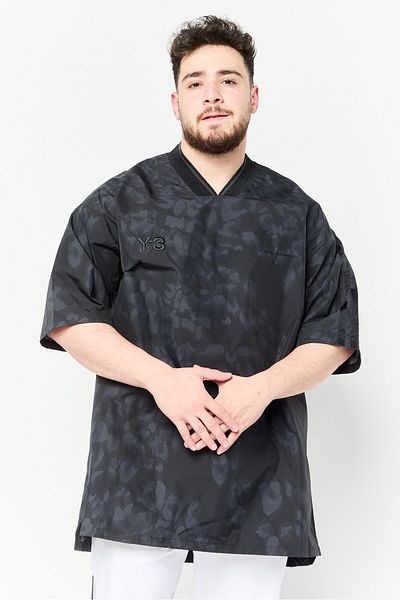 adidas Y-3 X Yohji Yamamoto Men Sportswear Fit Short Sleeve Outdoor T-shirt, Black