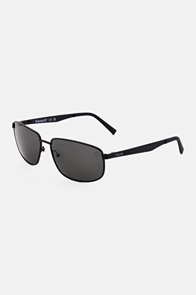 Timberland Men TB9300 Rectangular Sunglasses, Black