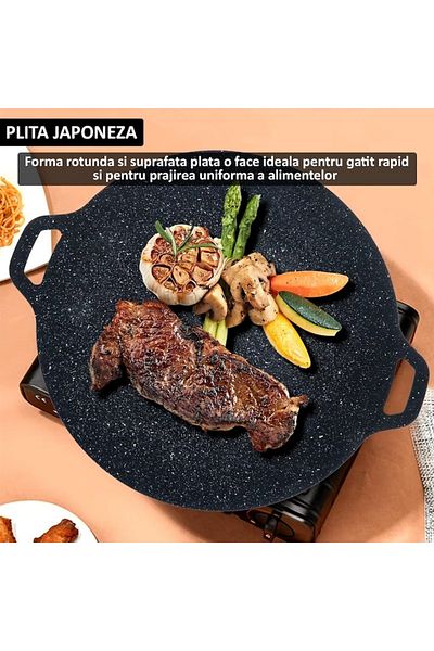 NEXTLY Japanese Cooktop, Non-Stick, Easy to Clean, Direct Cooking on Stove/Hob