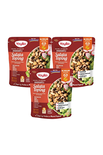 Yayla Haşlanmış Suyu Süzülmüş Amarantlı Salata Toping 150 gr x3