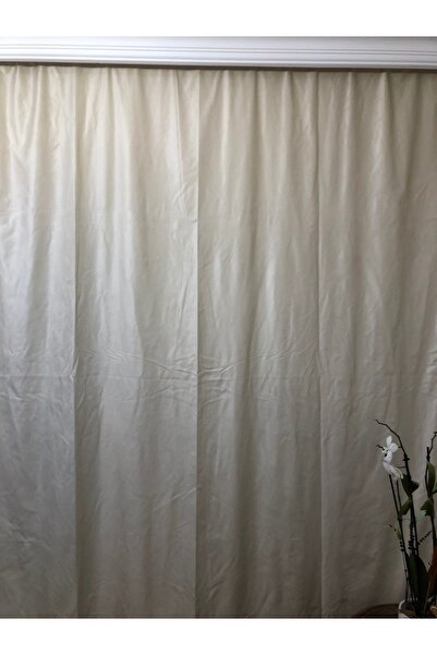 Brillant KREM KADİFE FON PERDE