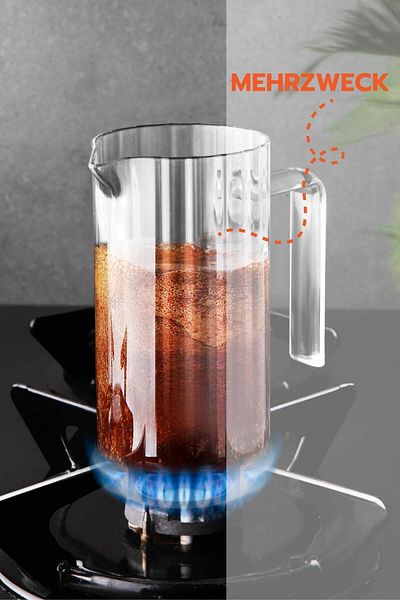 Ginza Maison French Press und geklopftes Modellglas