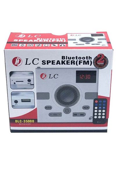 DLC Portable Radio Bluetooth Speaker With Remote White/Black/Grey