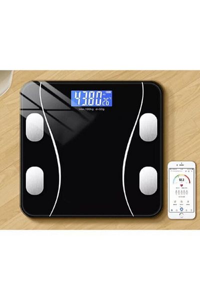 SMARTECH Smart body scale, with diagnostics and thermometer, USB, Bluetooth, made of tempered glass
