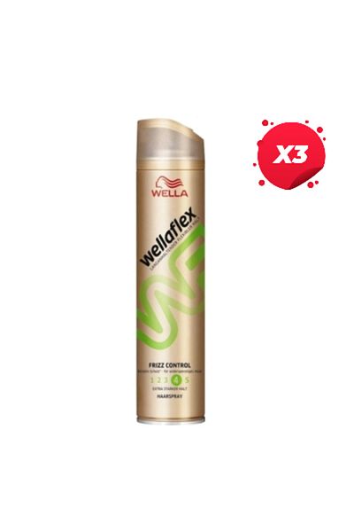 Wella X3-WELLAFLEX FIXATIV PAR 250ML FRIZZ CONTROL NR.4