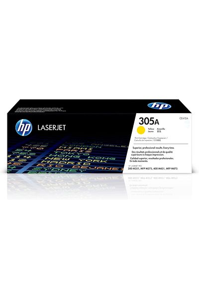 HP 305A Yellow Original Laserjet Toner Cartridge - Ce412A