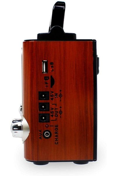 DLC Bluetooth Radio Speaker Brown/Black/Silver