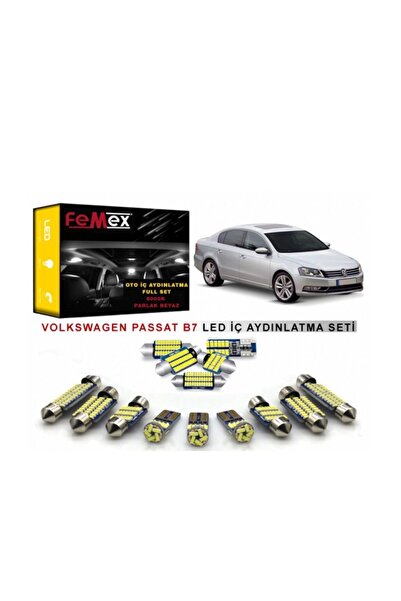 FEMEX Volkswagen Passat B7 Uyumlu Led Iç Aydınlatma Ampul Seti Parlak Beyaz