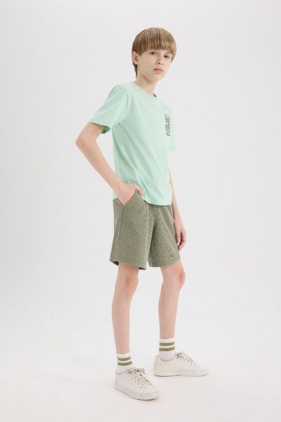 DeFacto Boy's Waffle Shorts E6891A825Sm