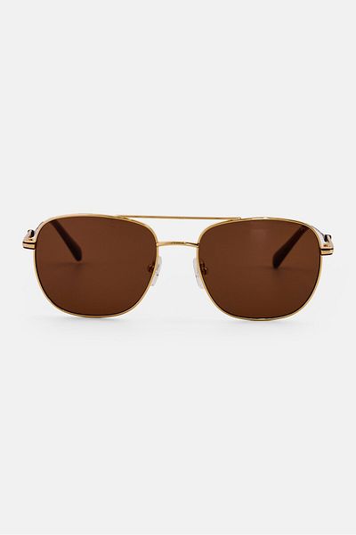 Gant Men GA723230E57 Square Sunglasses, Gold