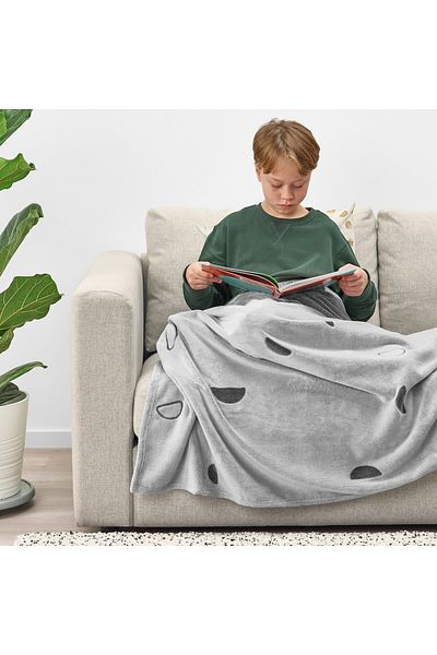 IKEA Blanket, light grey, 130x170 cm