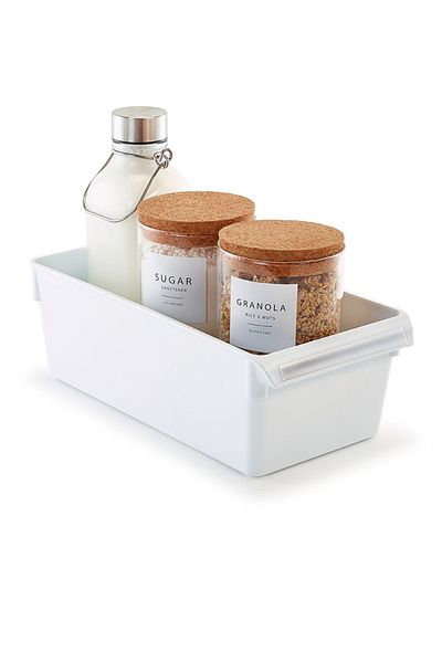 Prima Nova Refrigerator Organizer In-Cabinet Organizer Storage Container 290*150*100 mm White Set of 3