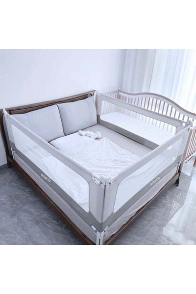 Empria Package: 3 Children's Bed Safety Barriers, With Double Safety, 180x200 Cm Bed