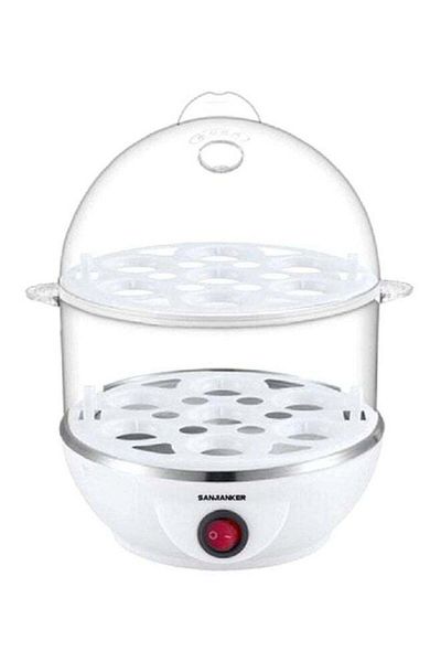 DLC Double Layer 14 Egg Steaming Cooker 350.0 W 18541903940 Clear/White