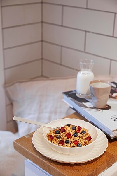 Kütahya Porselen Bone Luz Form 18 Parça 6 Kişilik Yemek Takımı