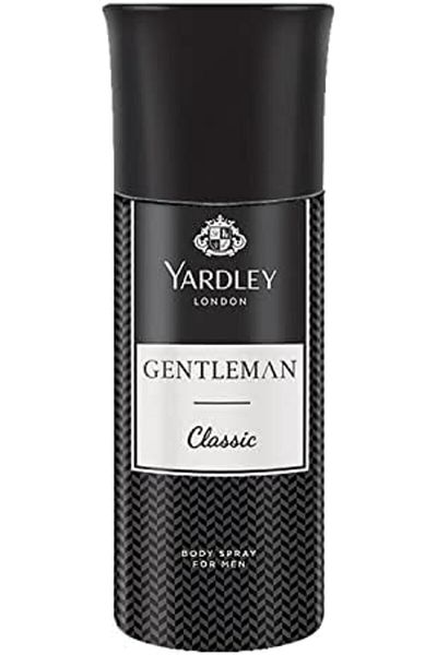 Yardley London Body Spray and Deodorant Gentleman Classic for Men by Yardley, Citrus and Pepper Fragrance, 150ml