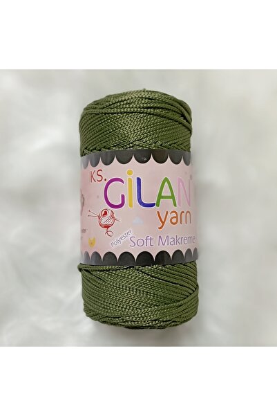KS GİLAN Gilan Polyester Soft Makrome 250 gr 4234 Haki Yeşil