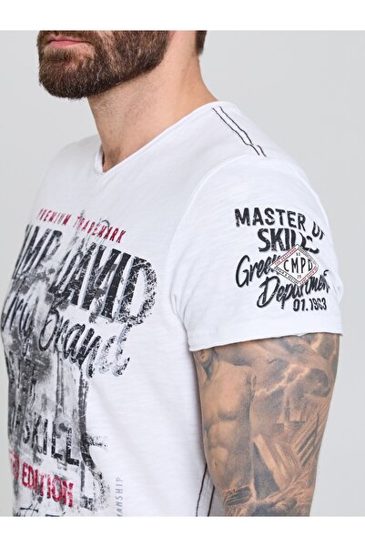 Camp David BİSİKLET YAKA T-SHİRT