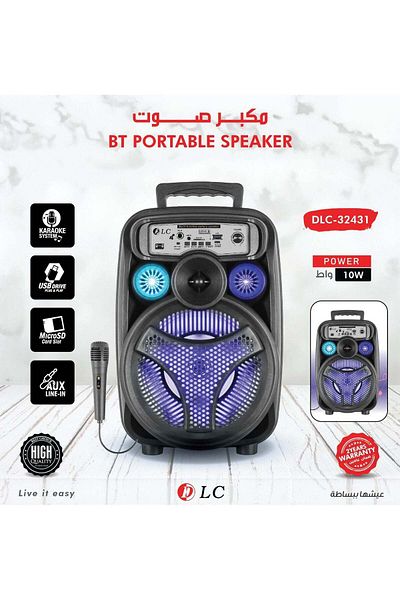 DLC -32431 BT PORTABLE SPEAKER