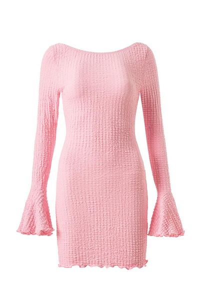 La Sarta Fleur Dress Backless Mini Dress