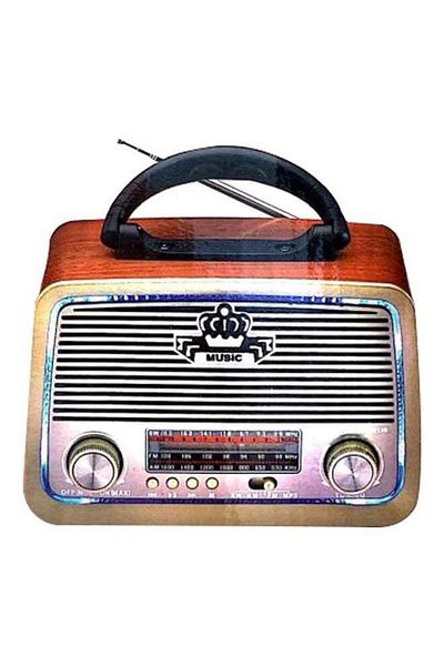 DLC Classic Portable Wireless Speaker Brown/Black/Silver