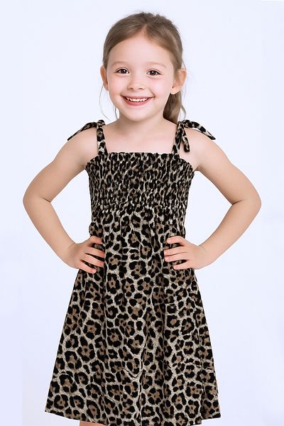 HÇM Girl Strap Dress Flower Patterned B35 Hcm00119