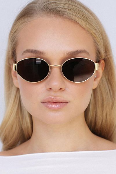 Bilge Karga Meltem Gold Brown Sunglasses