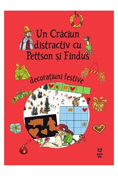 Editura Pandora M Un Craciun distractiv cu Pettson si Findus - decoratiuni fe...