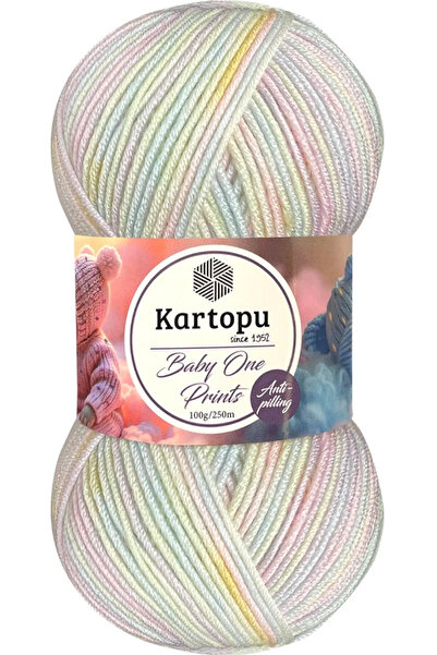 Kartopu Baby One Prints Ebruli Tüylenmeyen Bebek Yünü B59158