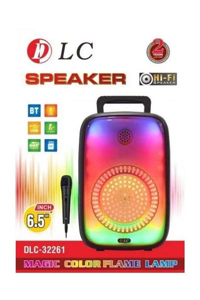 DLC -32261 Speaker Powerful Sound and Attractive Lighting with Microphone