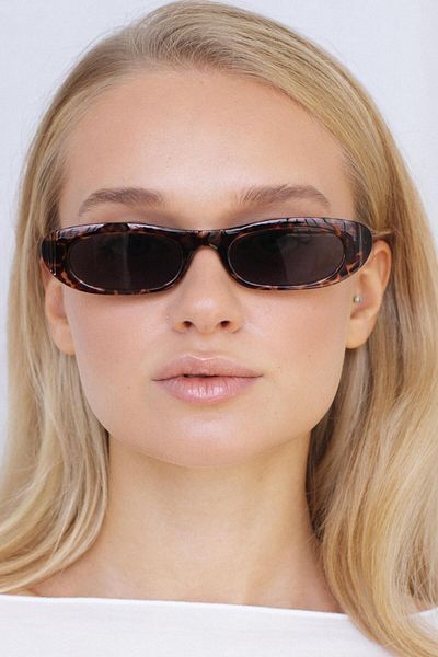 Bilge Karga Servi Leopard Green Sunglasses