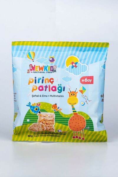 Şeftali & Elma Pirinç Patlağı 50 g