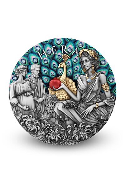 aga kulche Hera Altın Kaplama Gümüş Madalyon