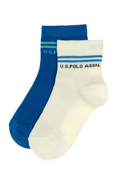 U.S. Polo Assn. Boy's 2-Piece Booties Socks 50311348 -Vr077