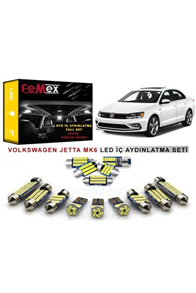 FEMEX Volkswagen Jetta Mk6 Led Iç Aydınlatma Ampul Seti Parlak Beyaz.