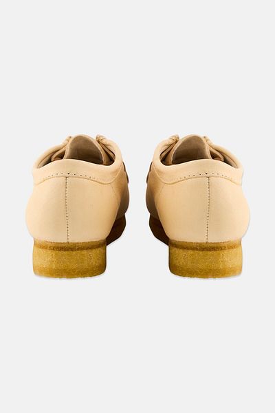 CLARKS Men Wallabee Standard Fit Lace Up Casual Shoes, Cream