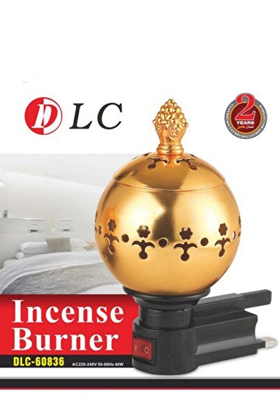 DLC مبخرة كهربائية كلاسيكية باللون الذهبي/الأسود