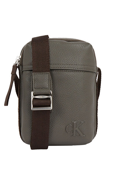Calvin Klein حقيبة كروس صغيرة رمادية كارغو ريبورتر