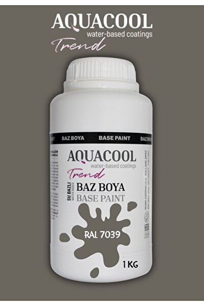 Aquacool Trend Akrilik Hobi Boya 1 Kg Su Bazlı Hibrit Dönüşüm Boyası Ral 7039...